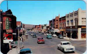 COLFAX, WA Washington   STREET SCENE   J C PENNEY Theatre 1950s Cars Postcard