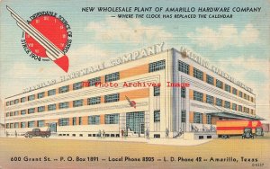 Advertising Linen Postcard, Amarillo Hardware Company, Texas