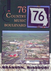 VINTAGE POSTCARD CONTINENTAL SIZE 76 COUNTRY MUSIC BLVD BRANSON MISSOURI