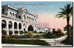 Old Postcard Menton City casino