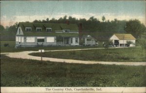 Crawfordsville IN Country Club c1910 Postcard #1