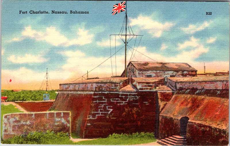 Postcard MILITARY SCENE Nassau Bahamas AO6552