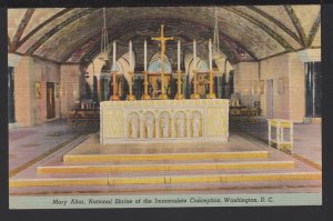 DC WASHINGTON Interior National Shrine Of The Immaculate Conception Mary Altar