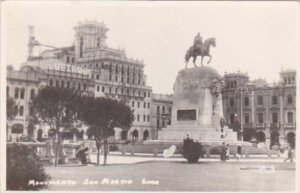 Peru Lima Monumento San Martin Real Photo