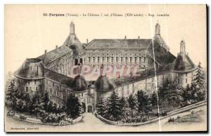 Old Postcard St Fargeau The castle has theft & # 39oiseau