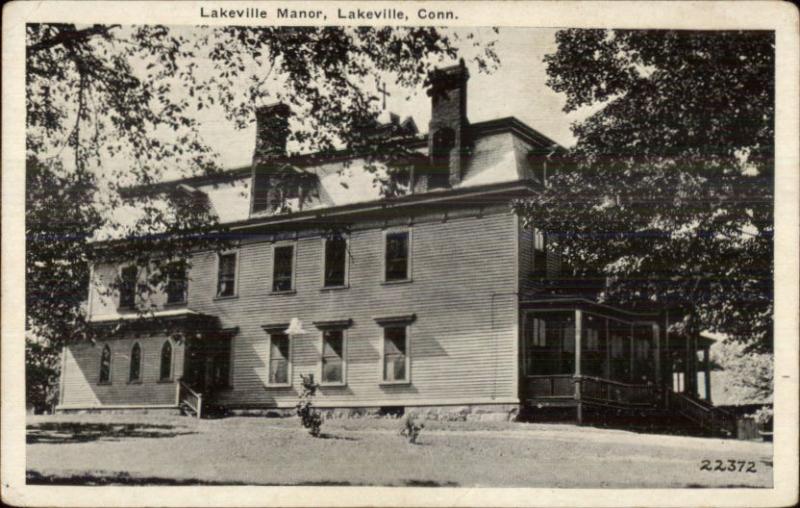 Lakeville CT Manor c1920s Postcard