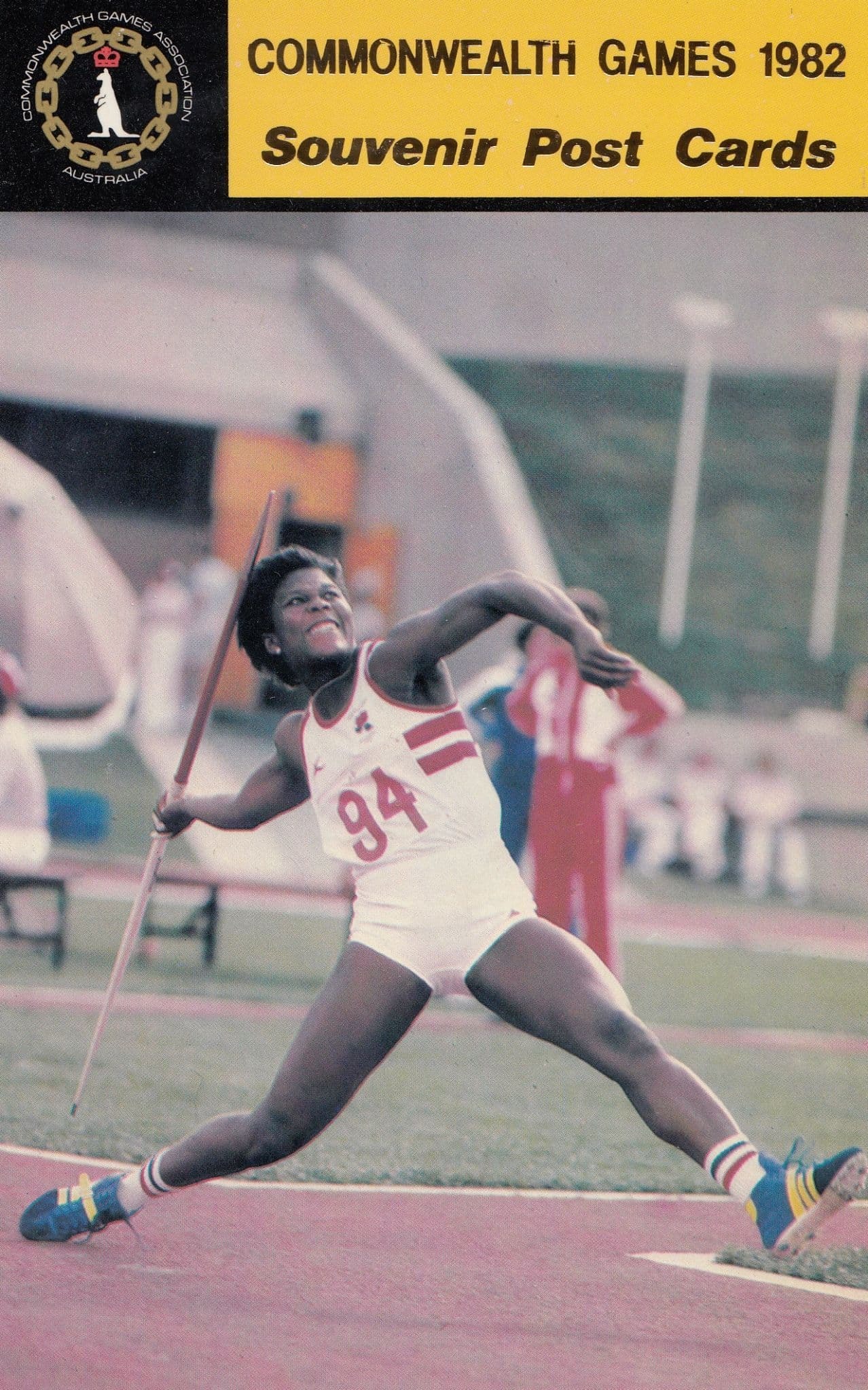 Tesa Sanderson Javelin British Gold Medal 1982 Commonwealth Games