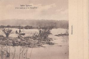 B79056 salto iguazu con cashiveo a la garganta argentina scan front/back image