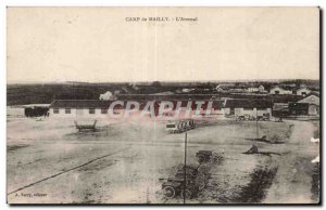 Old Postcard Militaria Camp of Mailly The arsenal