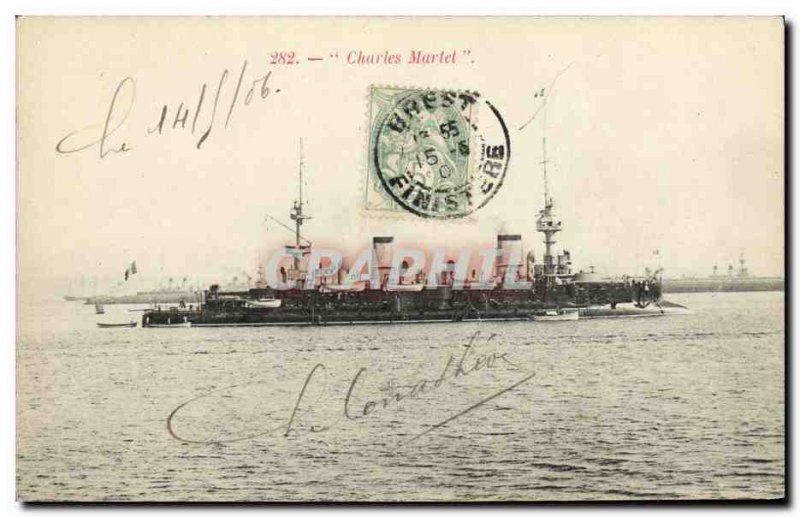 Old Postcard Boat War The Martel Charters