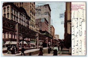 1911 Wabash Avenue North Front Monroe Street Chicago Illinois Vintage Postcard