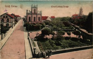 PC CPA JUDAICA, GROß GERAU, GERMANY, ERNST LUDWIG STRAßE, Postcard (b20141)