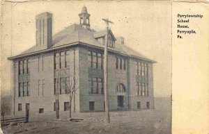 Perrytownship School House Perryoplia Pennsylvania 1909 postcard