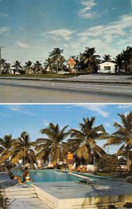 Goulds Florida Kent Motel & Cottages Multi-View Chrome Vintage PC U6724