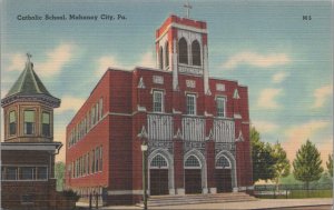 Postcard Catholic School Mahanoy City PA