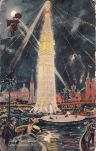 Coney Island NY AMUSEMENT PARK, Luna Park Tower 1912 New York