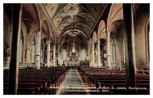 Postcard CHURCH SCENE Manistee Michigan MI AP6025