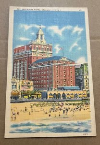 VINTAGE UNUSED LINEN .01 POSTCARD - THE SHELBURNE, ATLANTIC CITY, N.J.