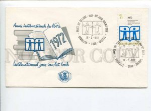 291492 BELGIUM 1972 First Day COVER international year