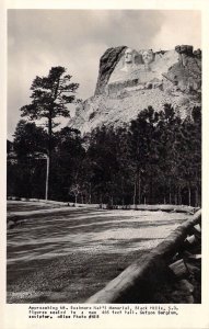 Early Real Photo RPPC, Mt Rushmore, Black Hills, SD, Old Postcard