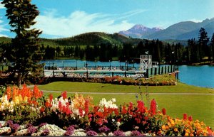 Canada Jasper Park Lodge Swimming Pool and Lac Beauvert