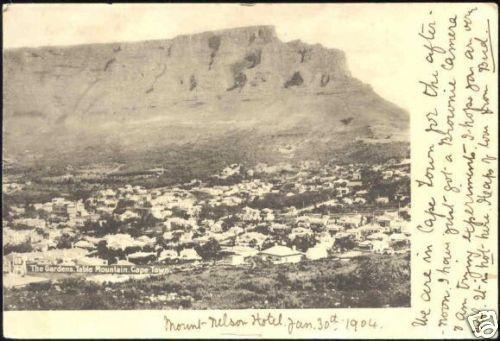 south africa, CAPE TOWN, Table Mountain, Gardens (1904)