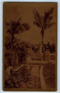 1910 Miami Florida FL Vintage Postcard Section Ponce De Leon Plaza Coral Gables