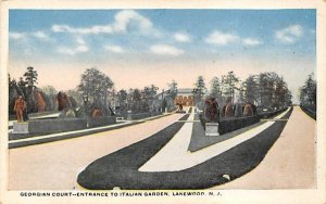 Georgian Court - Entrance to Italian Garden in Lakewood, New Jersey