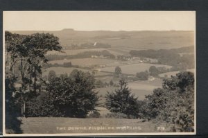 Sussex Postcard - The Downs, Findon, Near Worthing     RS9984