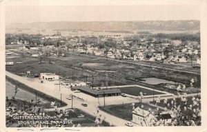 RPPC SPORTSMANS PARADISE GUTTENBERG IOWA AERIAL VIEW REAL PHOTO POSTCARD 1959