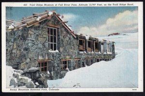 Colorado FALL RIVER PASS Trail Ridge Museum Rocky Mountain National Park LINEN