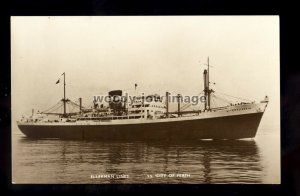 ca0267 - Ellerman Cargo Ship - City of Perth , built 1949 - postcard