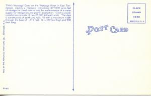 US    PC748  WATAUGA LAKE & DAM,  TENN.