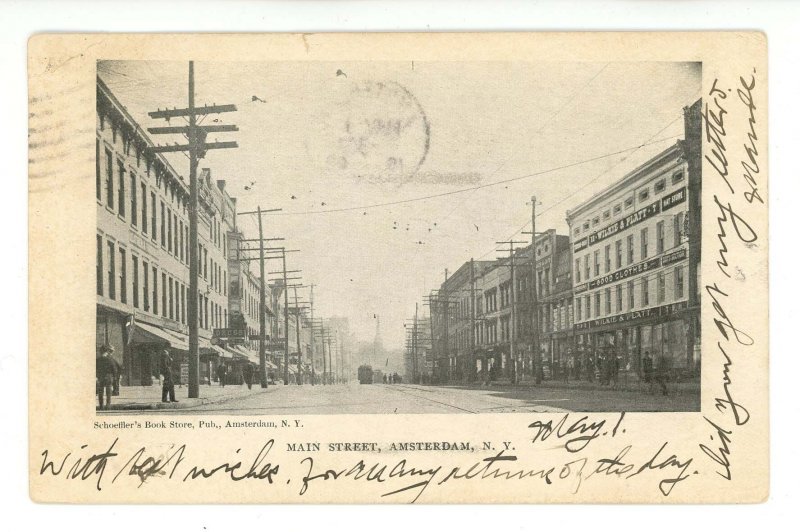 NY - Amsterdam. Main Street ca 1906