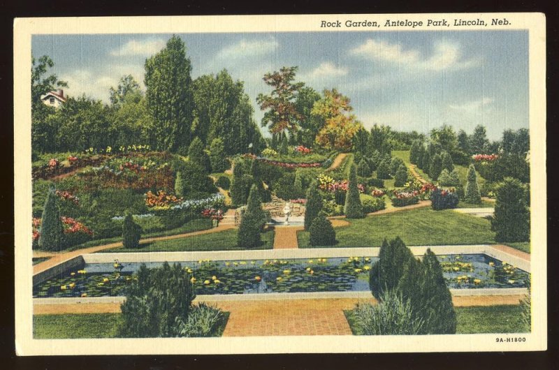 Lincoln, Nebraska/NE Postcard, Rock Garden In Antelope Park