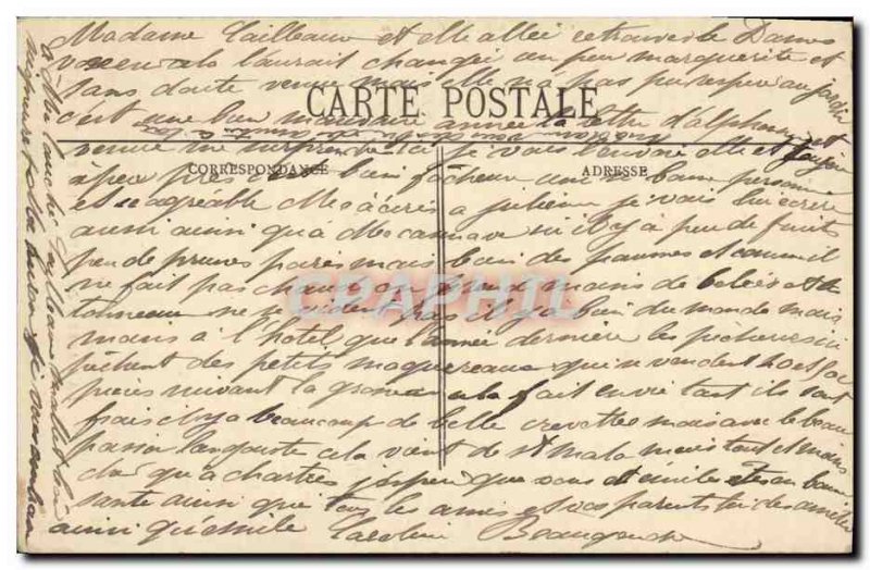 Old Postcard Lower Normanide Picturesque Interior Normand Fermiere the dresser