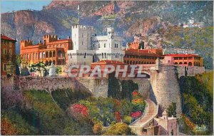 '347 Old Post Card Monaco the prince''s palace'