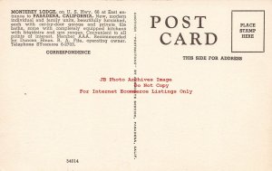 CA, Hollywood, California, Monterey Lodge, Route 66