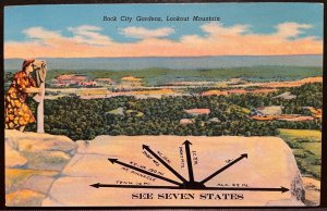 Vintage Postcard 1953 Rock City Gardens, Lookout Mountain, Tennessee (TN)