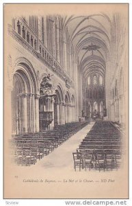 Interior, La Nef Et Le Choer, Cathedrale De Bayeux (Calvados), France, 1900-1...