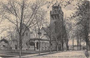 East Orange New Jersey Hawthorne Avenue Baptist Church Antique Postcard K107921