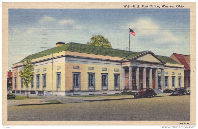 New Post Office , Warren , Ohio , PU-1949