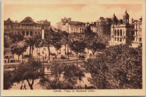 Algeria Oran Place du Marechal Joffre Vintage Postcard C155
