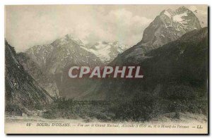 Old Postcard Bourg d'Oisans View of the Grand Massif and Rachail Pelvoux
