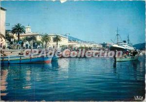 Modern Postcard Ajaccio Port fishing