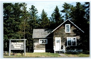 SOLON SPRINGS, WI Wisconsin~ Rustic LOG MUSEUM c1970s Douglas County Postcard