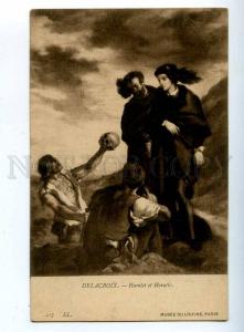 203644 Shakespeare HAMLET Horatio SKULL by DELACROIX Vintage