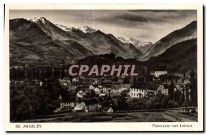 Old Postcard Panorama Argeles to Leitous