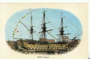 Shipping Postcard - H.M.S. Victory - Portsmouth - Hampshire - Ref TZ1313