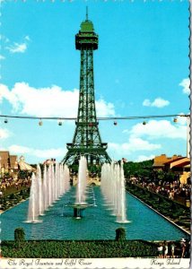 Mason, OH Ohio  KINGS ISLAND AMUSEMENT PARK  Eiffel Tower 1972 4X6 Postcard
